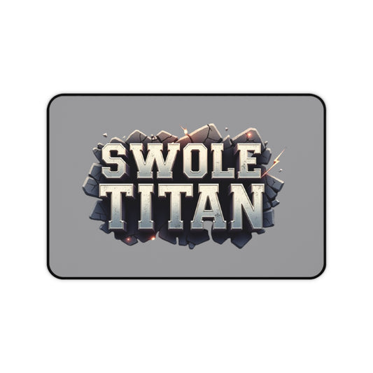 Swole Titan Gaming Desk Mat,Gift for Gamers and Gym Lovers, Office Setup