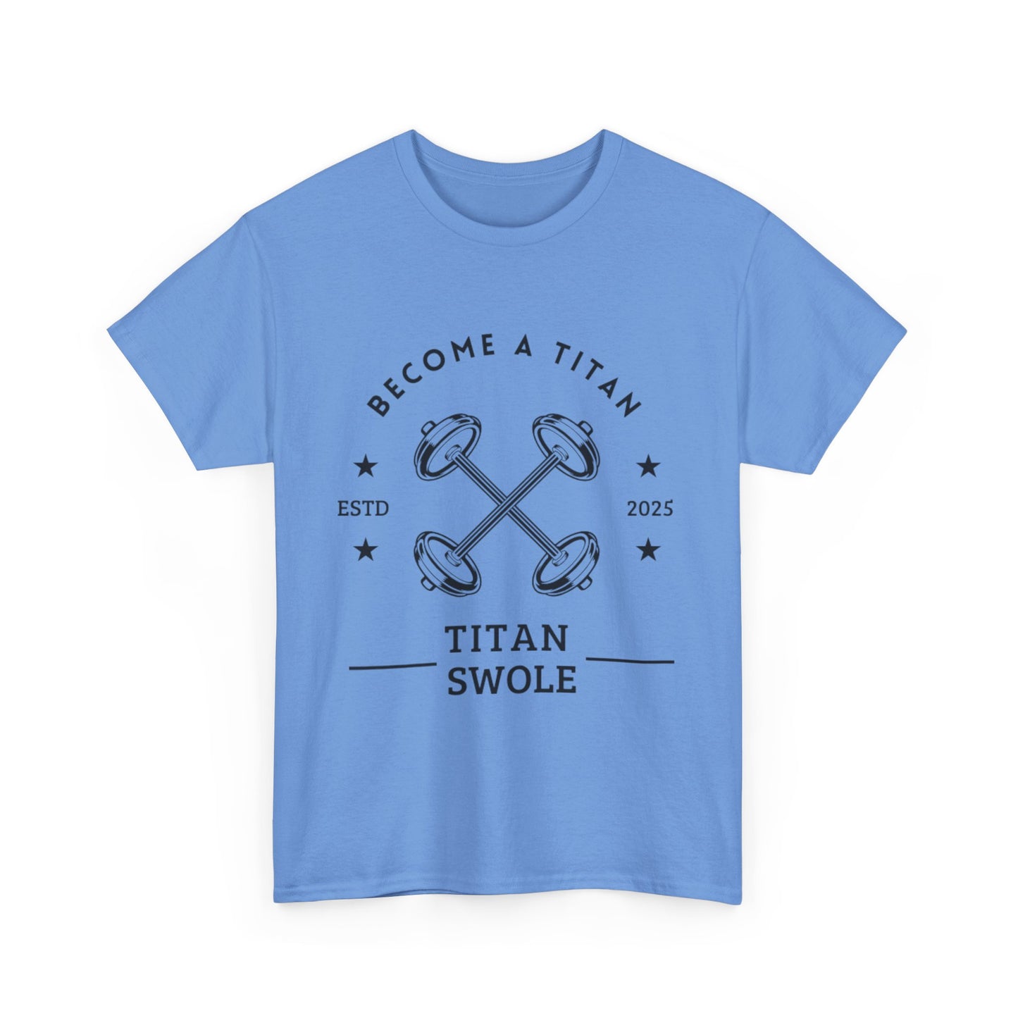 Titan Swole Unisex Heavy Cotton Tee - Become a Titan Gym Shirt